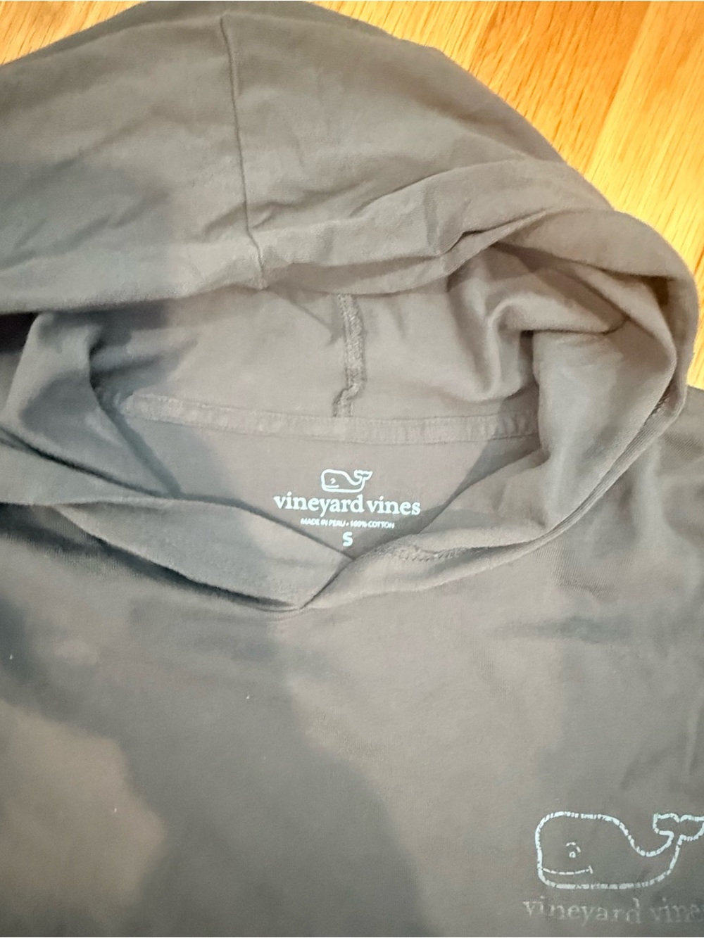 Vineyard Vines Men’s Hooded Long-Sleeve Shirt - Slate Blue - Picture 2 of 5